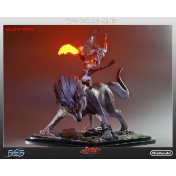 Twilight Princess Wolf Link and Midna 16 inches scale statue Exclusive